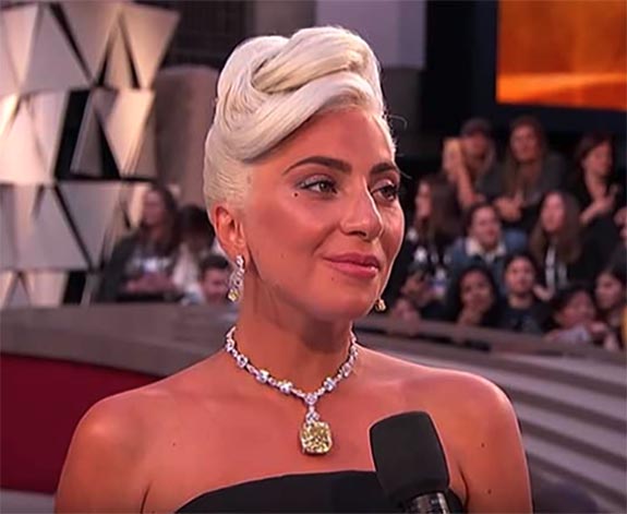 necklace lady gaga wore at the oscars