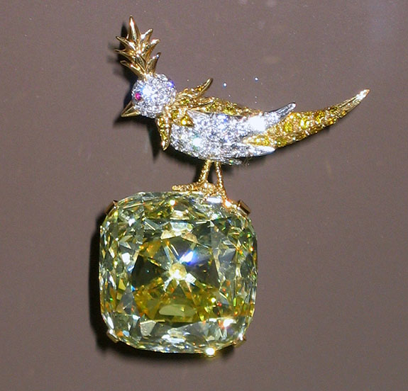 128 carat yellow tiffany diamond