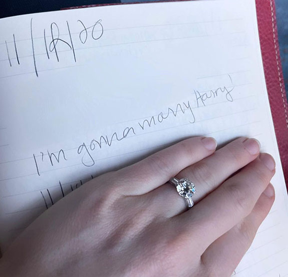 Online Shop Trend Now sasha2 Sasha Spielberg Reveals New Engagement Ring and Uncanny Diary Prediction 