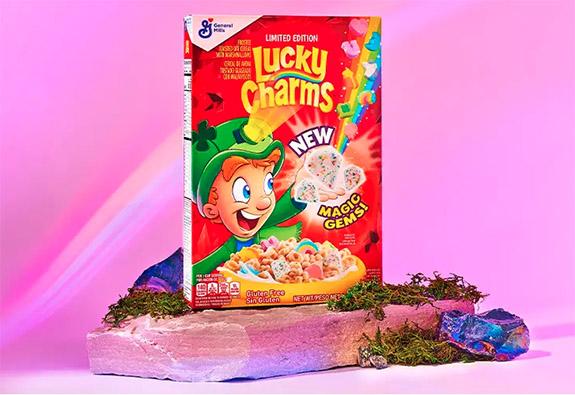 Lucky Charms' Limited-Edition Cereal Features Diamond-Shaped 'Magic Gems